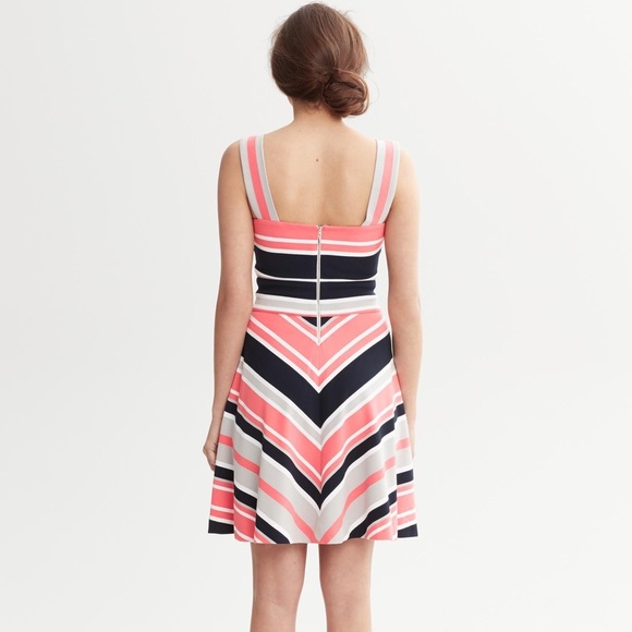 Banana Republic Milly Collection Fit & Flare Dress Striped ASO Zoe Salda… - Picture 4 of 14